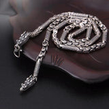 Domineering Faucet Silver Necklace Men's 6mm Thick Jewelry Accessories