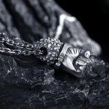 Power Fist Pendant Silver Gothic Punk Hipster Shackles Hand of Fate Chains