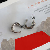 925 Silver Koi Fish Ghost Earrings