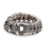 Retro Patterned Bracelet Men's Punk Rock Hip-hop