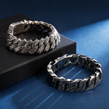 Retro Patterned Bracelet Men's Punk Rock Hip-hop