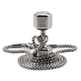 Sports Dumbbell Bar Necklace Hip-hop Titanium Pendant