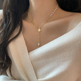 Double Layer Pearl Necklace Jewelry Romantic Sweet Necklace