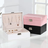 Double-Layer Velvet Jewelry Box European Jewelry Storage Box