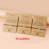 Double Heart Butterfly Sisters Card Bracelets Friendship Stainless Steel