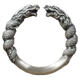 Dragon Bracelet Men's Double Dragon Head Vintage Bracelet Jewelry