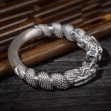 Dragon Bracelet Men's Double Dragon Head Vintage Bracelet Jewelry