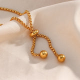 Tennis Chain Pearl Bracelet Stainless Steel Anklet Bangle