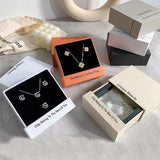 Jewelry Box with PE Membrane Suspension for Ring Earrings Bracelet Necklace