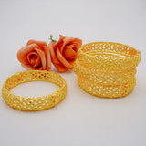 Dubai Bangles African Bracelet For Women Alloy Jewellery Wedding Gift