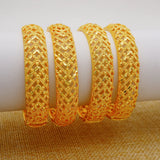Dubai Bangles African Bracelet For Women Alloy Jewellery Wedding Gift