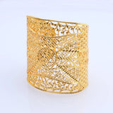 Dubai Big Wide Bangle Cuff Bracelet Ethiopian Women Party Jewelry
