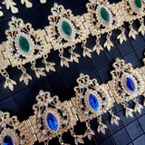 Dubai Princess Wedding Headchain Rhinestone Crystal Arabian Party Headchain