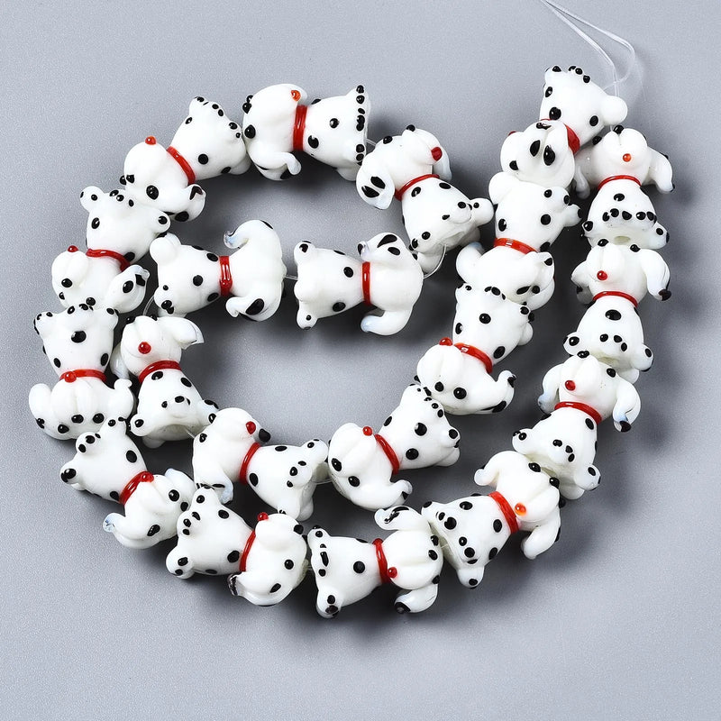 Duck Dog Lampwork Beads for Jewelry Making