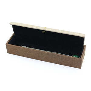 Retro Linen Copper Coin Tassel Jewelry Box