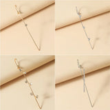 Crawler Hook Earrings for Women Inlaid Zircon Piercing