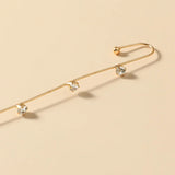 Crawler Hook Earrings for Women Inlaid Zircon Piercing