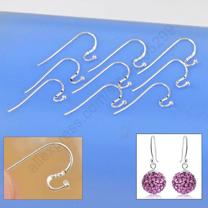 925 Sterling Silver Earring Hooks DIY Accessory