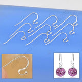 925 Sterling Silver Earring Hooks DIY Accessory