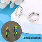 925 Silver Fishbone Leaf Cat Earrings for Women
