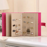 Leather Earrings Storage Book Customization