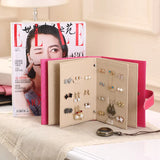 Leather Earrings Storage Book Customization