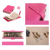 Leather Earrings Storage Book Customization