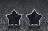 925 Sterling Silver Star Shape Stud Earrings for Women Girls