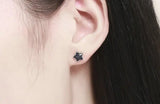 925 Sterling Silver Star Shape Stud Earrings for Women Girls