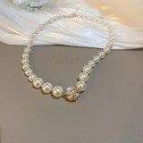 European Pearl Beads Necklace Queen Princess Wedding Pendant Jewelry