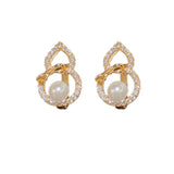 Hollow Gourd Pearl Earrings - High Jewelry