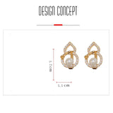 Hollow Gourd Pearl Earrings - High Jewelry