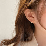 Zircon 4-Claw Stud Earrings For Women Jewelry