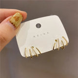 Zircon 4-Claw Stud Earrings For Women Jewelry
