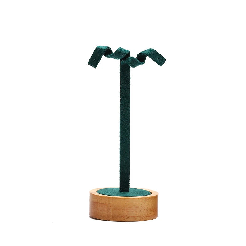 Wooden T-Shape Jewelry Display Stand for Earrings Ring