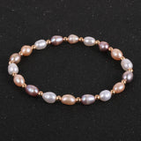 Pink Freshwater Pearl Bracelet for Women Wedding Party