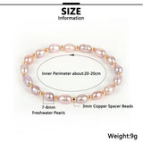 Pink Freshwater Pearl Bracelet for Women Wedding Party