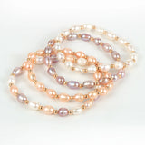 Pink Freshwater Pearl Bracelet for Women Wedding Party