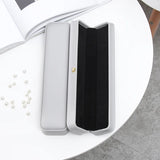 Long Chain Case PU Leather Bracelet Necklace Jewelry Storage