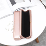 Long Chain Case PU Leather Bracelet Necklace Jewelry Storage