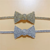 Rhinestone Bow Neckchain Nightclub Clavicle Chain Banquet Accessories