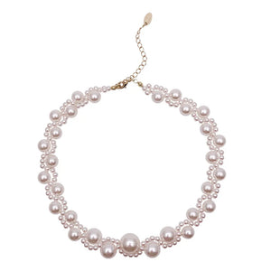 Pearl Necklace Clavicle Chain Beads Choker Female Jewelry