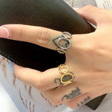 Stainless Steel Finger Ring Set for Women Engagement Anillos
