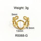 Stainless Steel Finger Ring Set for Women Engagement Anillos
