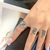 Stainless Steel Finger Ring Set for Women Engagement Anillos