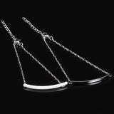 Stainless Steel Bracelet for Women Ceramic Charm Couples Jewelry
