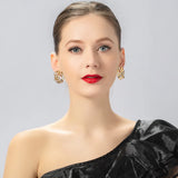 Flower Stud Earrings for Women Girls Party Jewelry