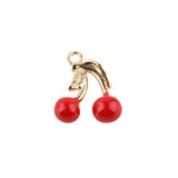Enamel Fruit Charms 3D Oil Drop Pendants Animal Earring Floating Pendants