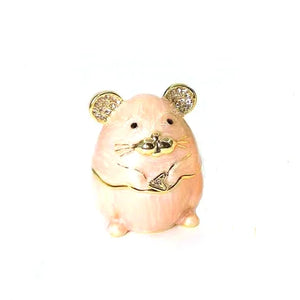 Eco-Friendly Pink Enamel Twelve Zodiac Alloy Ornaments Box