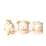 Eco-Friendly Pink Enamel Twelve Zodiac Alloy Ornaments Box